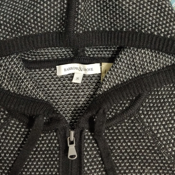 Barrow & Grove, size S gray cashmere hoodie - Picture 5 of 8